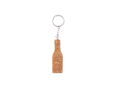 Laserable Blanks Cork Keychain (Wine Bottle Shape)