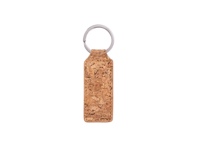 Laserable Blanks Cork Keychain (Small Rectangle)