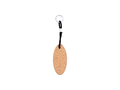 Laserable Blanks Cork Keychain (Pointed Oval)