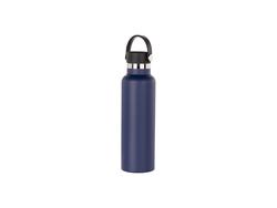 600ml/20oz Powder Coated Stainless Steel Bottle (Dark Blue)