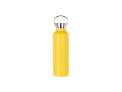 750ml/25oz Powder Coated Stainless Steel Bottle (Yellow)