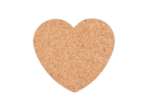 Laserable Blanks Heart Cork Coaster