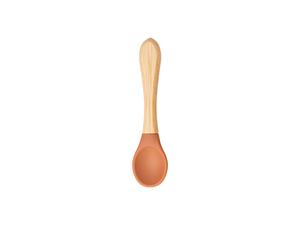 Engraving Bamboo Baby Bowl Spoon(Orange)