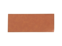 Laserable Blanks Laserable Leather Sleeve for Can Cooler(Dark Brown/Black, 25*10cm)