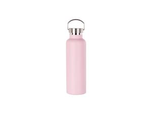 750ml/25oz Powder Coated Stainless Steel Bottle (Pink)