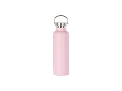 750ml/25oz Powder Coated Stainless Steel Bottle (Pink)