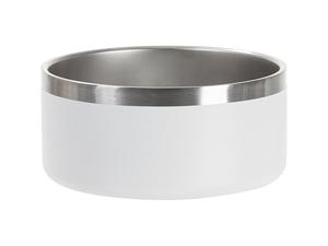 Laserable Blanks 32OZ/960ml Powder Coated SS  Dog Bowl(White)