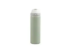 25oz/750ml Powder Coated Stainless Steel Bottle w/ Pop Lid (Green)