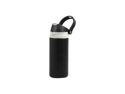 18oz/550ml Powder Coated Stainless Steel Bottle w/ Pop Lid (Black)
