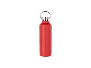 750ml/25oz Powder Coated Stainless Steel Bottle (Red)