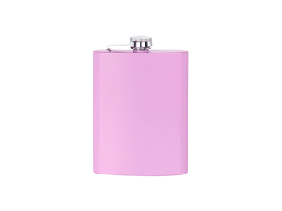 8oz/240ml Stainless Steel Hip Flask(Pink Matt)