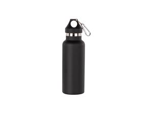 500ml/17oz Powder Coated Stainless Steel Bottle (Black)