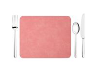 Sublimatable 19x23cm PU Leather Placemat(Pink)