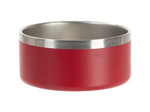 Laserable Blanks 32OZ/960ml Powder Coated SS  Dog Bowl(Red)