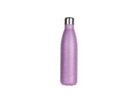 17oz/500ml Glitter Stainless Steel Cola Shaped Bottle(Laserable,Purple)