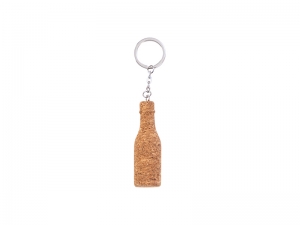 Engraving Blanks Cork Keychain (Wine Bottle Shape)