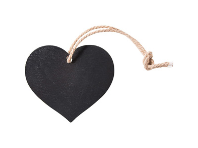5&quot; Heart Slate Ornament Double Sided Gloss