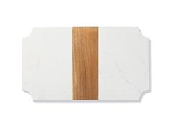 White Marble and Acacia Wood Cutting Board(23*40*1.3cm) MOQ: 500pcs