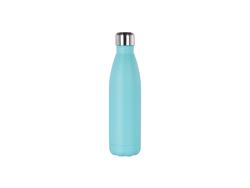 17oz/500ml Powder Coated Stainless Steel Cola Bottle(Mint Green) 