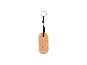 Engraving Blanks Cork Keychain (Oval)