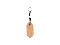Laserable Blanks Cork Keychain (Oval)