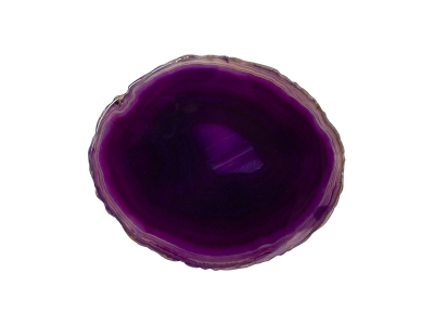 Engraving Agate Coaster (Purple)