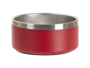 Engraving Blanks 64oz/1900ml Powder Coated SS  Dog Bowl(Red)