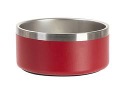 Laserable Blanks 64oz/1900ml Powder Coated SS  Dog Bowl(Red)