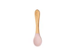 Engraving Bamboo Baby Bowl Spoon(Pink)