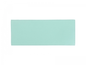 Laserable Blanks Laserable Leather Sleeve for Can Cooler(Mint Green/Black, 25*10cm)