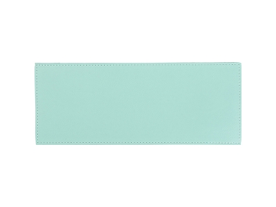 Engraving Blanks Laserable Leather Sleeve for Can Cooler(Mint Green/Black, 25*10cm)