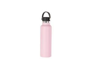 600ml/20oz Powder Coated Stainless Steel Bottle (Pink)
