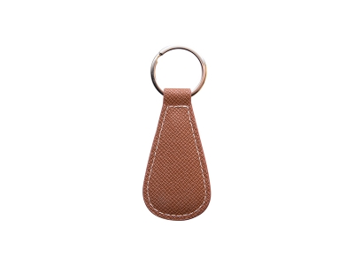 PU Leather Key Chain(Waterdrop,Brown)