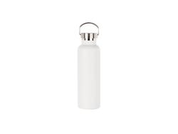 750ml/25oz Powder Coated Stainless Steel Bottle (White)