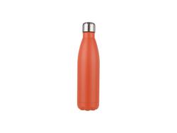 17oz/500ml Stainless Steel Cola Bottle (Matt Orange) 