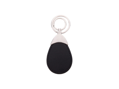 PU Leather Key Chain(Water drop, Brown)