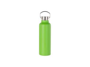 750ml/25oz Powder Coated Stainless Steel Bottle (Green)