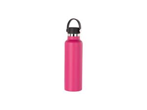 600ml/20oz Powder Coated Stainless Steel Bottle (Purple Red)