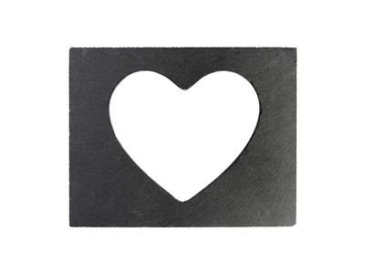 Heart Shaped Slate Frame(25*19cm)