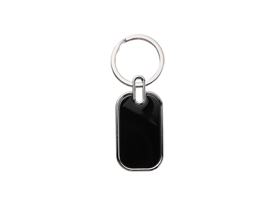 Keychain with Black Alu for Engraving(Square)