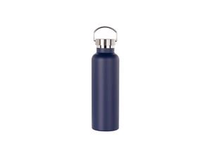750ml/25oz Powder Coated Stainless Steel Bottle (Dark Blue)