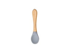 Engraving Bamboo Baby Bowl Spoon(Gray)