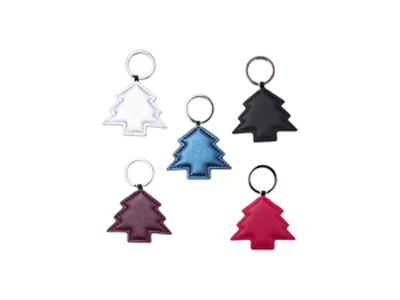 Engraving Leather Keychain (4.5*5.5cm, Tree Shape)